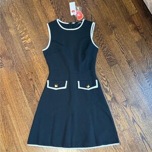 Cider Black and White Mini Dress